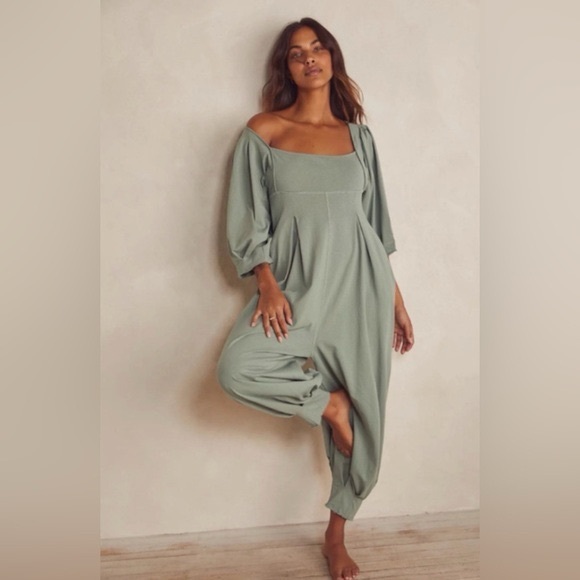 Free People Pants - Free People Pants Jumpsuits Free People Lotta Love Romper In Aloe Wash